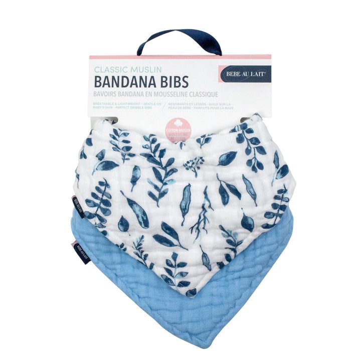 Classic Muslin Bandana Bib Set