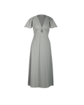 CLOVER MIDI DRESS KHAKI GINGHAM