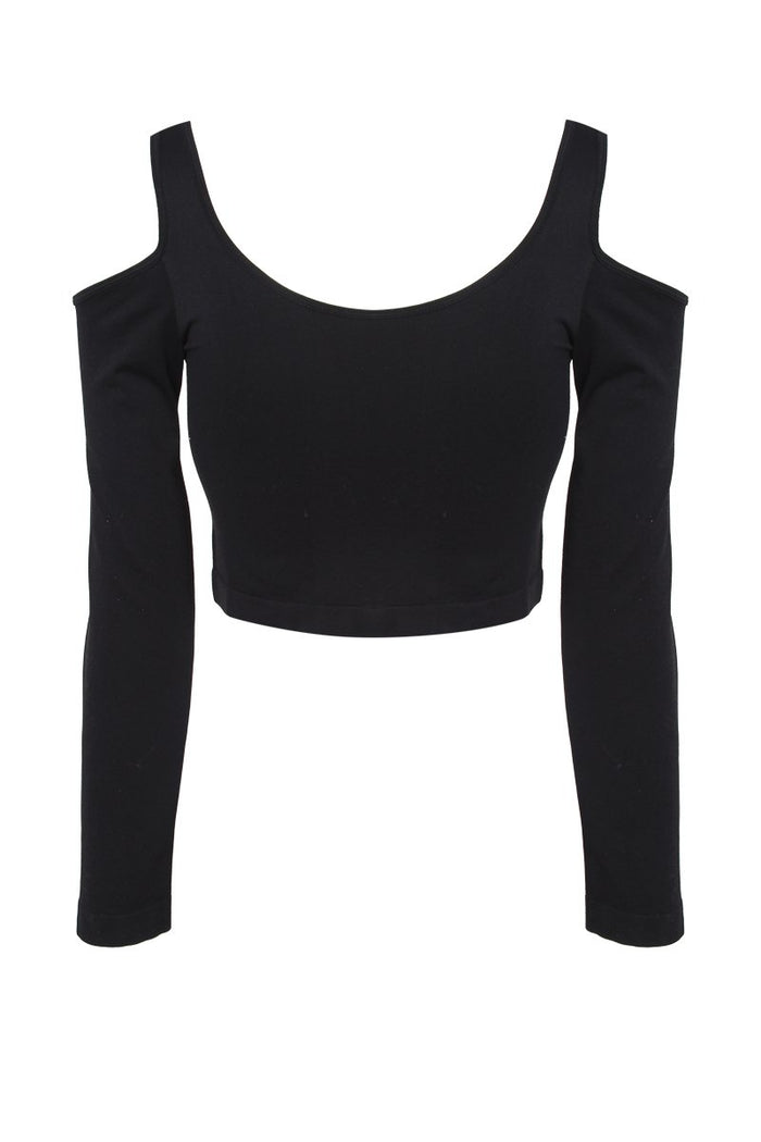 Cold Shoulder Long Sleeve Top