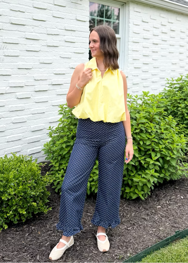 Colette Ruffle Hem Pants
