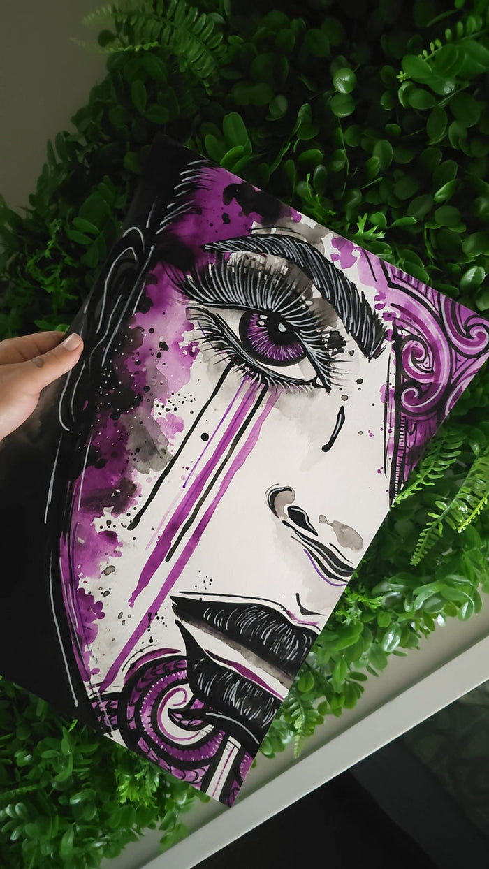 Colour Me Purple Original Painting