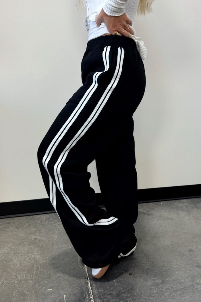Contrast Glide Wide Leg Pants - FINAL SALE
