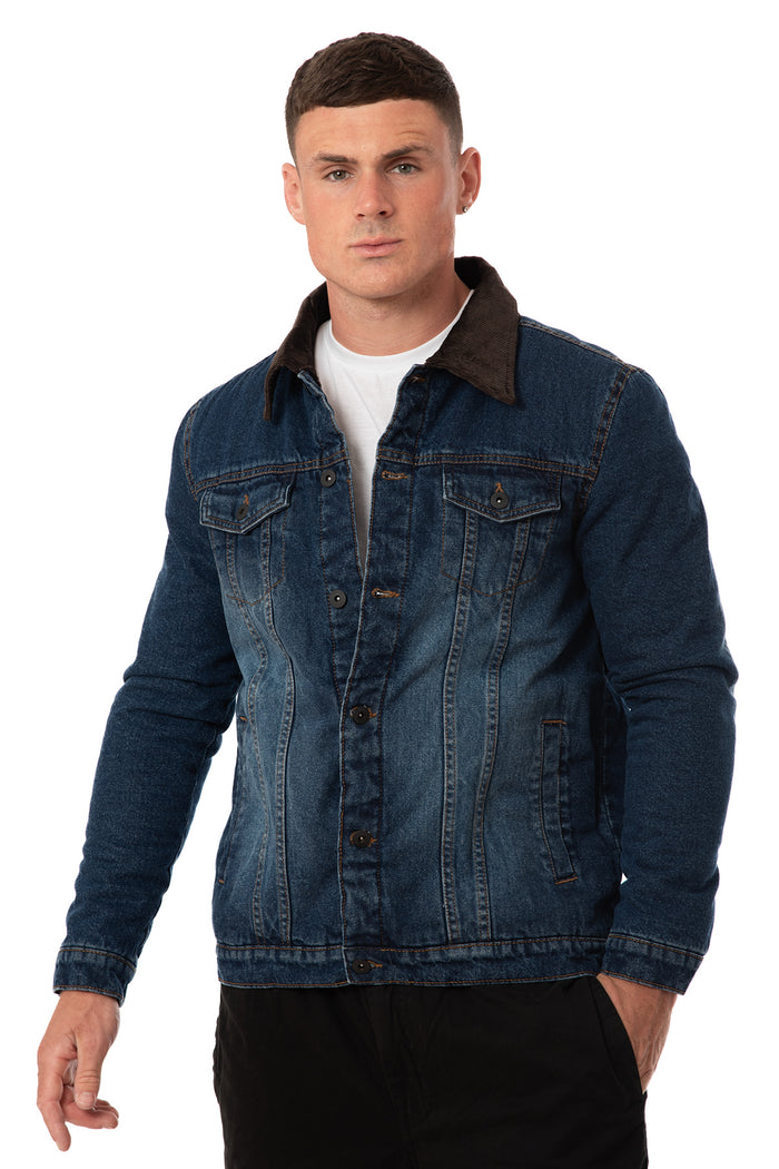 Corduroy Collar Sherpa Lined Jacket
