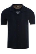 Cotton Linen Revere Collar Shirt