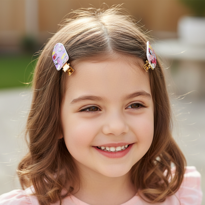 Creaseless Hair Clips for Makeup Application (4-Pack) – 6cm No-Bend Seamless Hair Pins, Flat Alligator Styling Clips (TK-1127M)