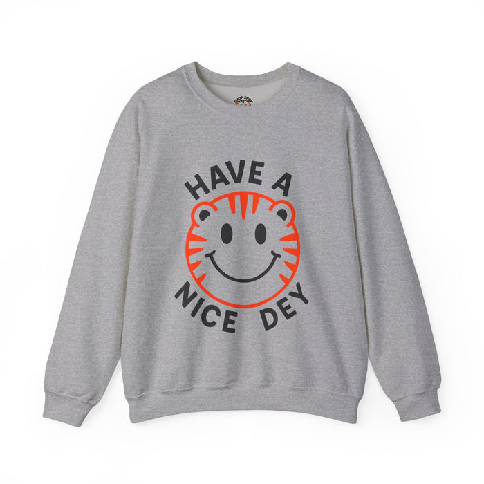 Crewneck Have a Nice Dey Sweatshirt - Cincinnati Bengals Fan Gear for Summer