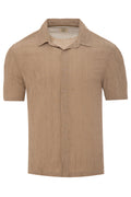 Crinkle Woven Short Sleeve Shirt