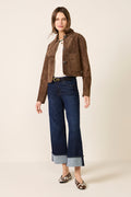 Crop Suede Jacket