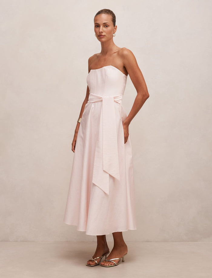 Daniella Strapless Midi Dress Forever New