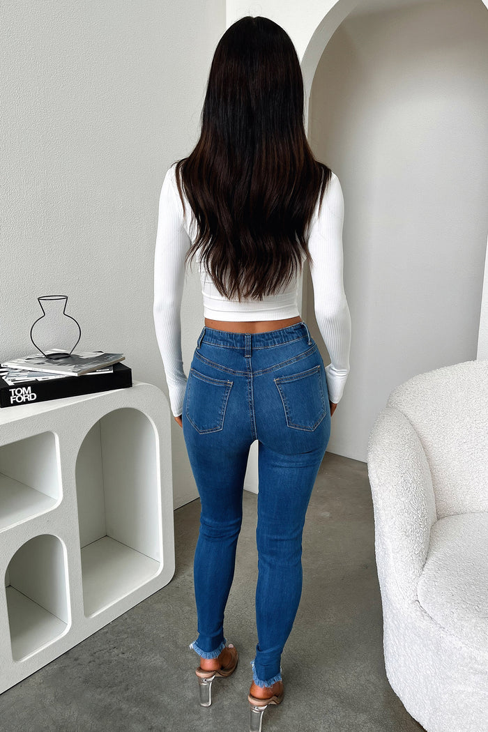 Darcia Skinny Leg Jeans - Dark Denim