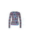 DILLON CARDIGAN BLUE WAVE STRIPE
