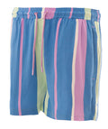 Discharge Print Stripe Swim Short