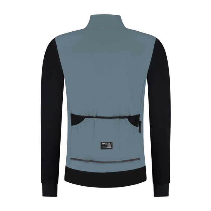Rogelli Distance II fietsshirt heren blauw lange mouw achterkant.