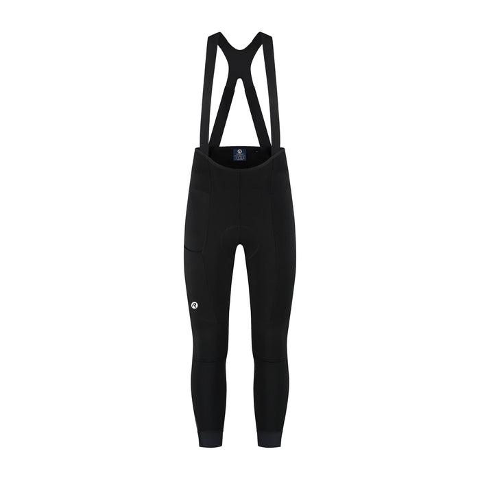 Rogelli Distance II lange fietsbroek heren zwart voorkant.