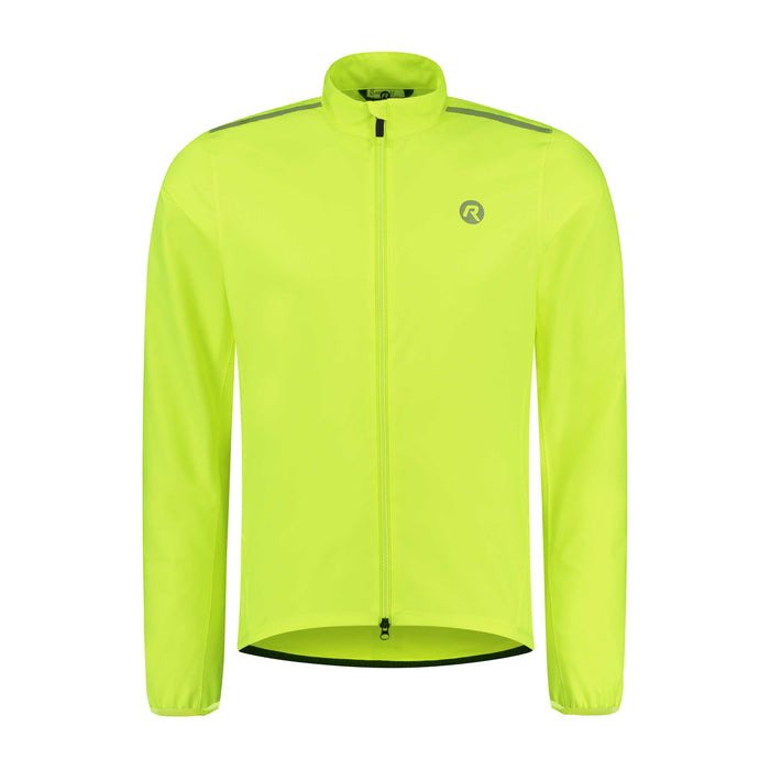 Rogelli Distance regenjack heren fluor voorkant.