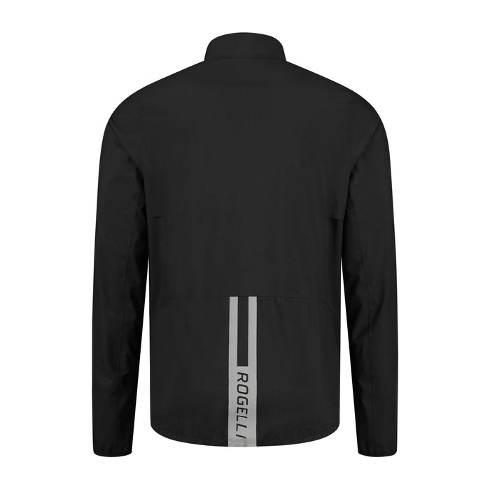 Rogelli Distance regenjack heren zwart achterkant.