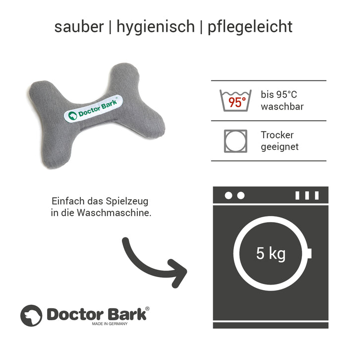 Doctor Bark Toy Bone shown in use