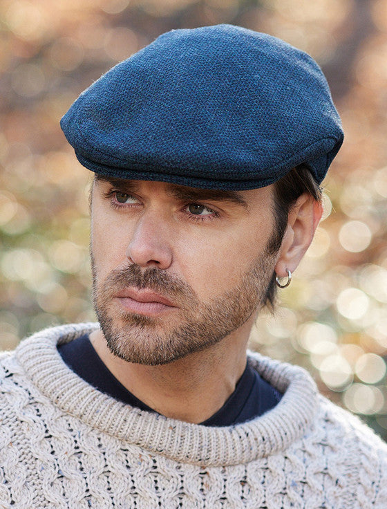 Donegal Tweed Flat Cap - Blackwatch Twill #color_blackwatch-twill