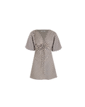 DONOVAN MINI DRESS BLACK BUTTER GINGHAM