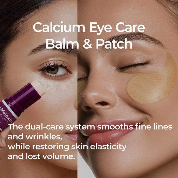 Dr.Melaxin Calcium Volume Multi-Balm + 60pcs Eye Patch Duo，Elasticity & Skin Repair Set, Korean Skincare with Collagen Extract