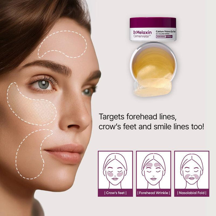 Dr.Melaxin Calcium Volume Multi-Balm + 60pcs Eye Patch Duo，Elasticity & Skin Repair Set, Korean Skincare with Collagen Extract