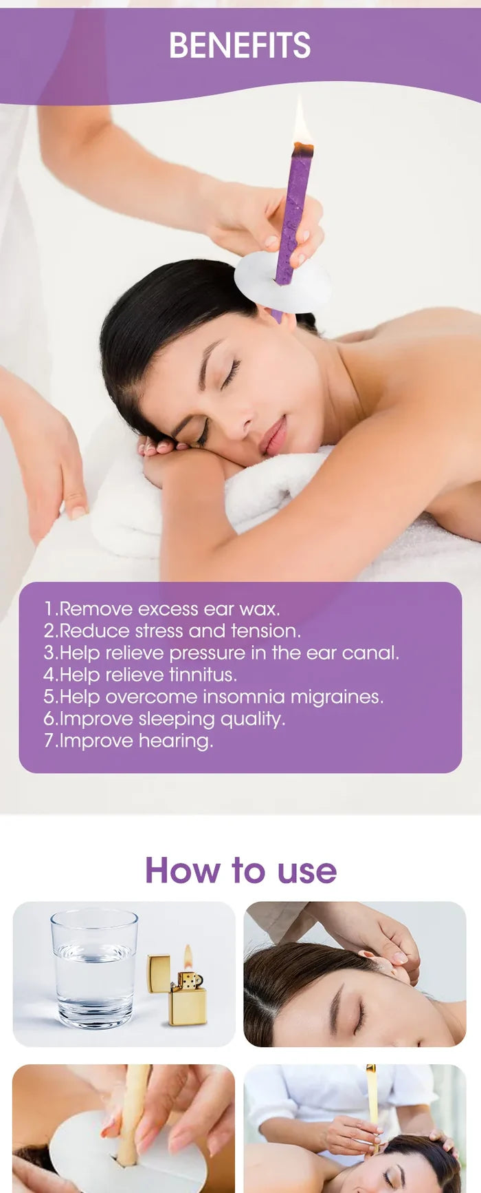 Ear candles 16pc set