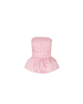 EDDIE BODICE PINK RED STRIPE