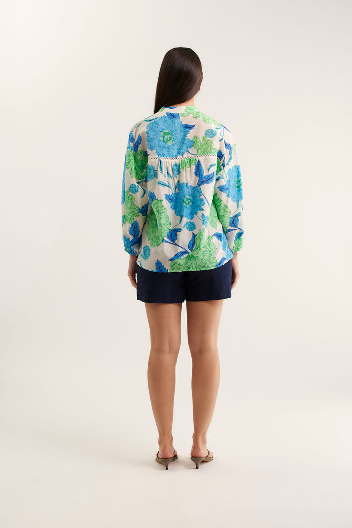 Edie Calypso Top In Blue