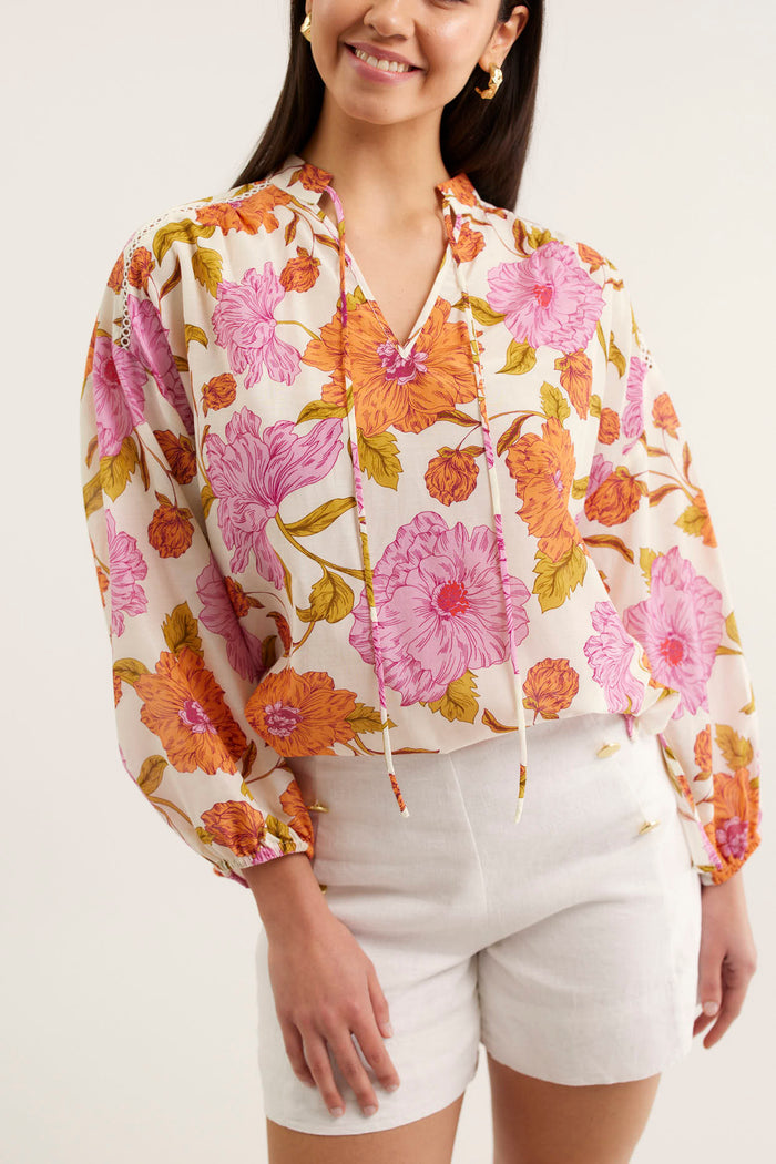 Edie Calypso Top In Pink