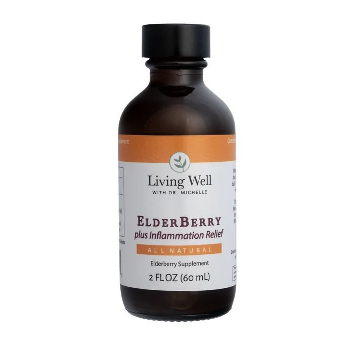 Elderberry Plus Inflammation Relief supplement by Living Well with Dr. Michelle