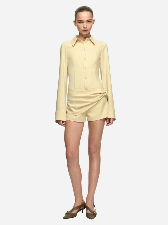 Elenora Mini Skort - Straw