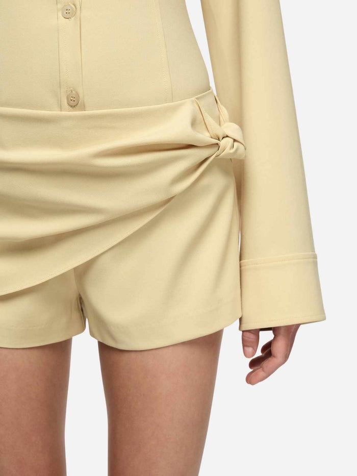 Elenora Mini Skort - Straw