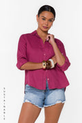 Elisa Burgundy Shirt