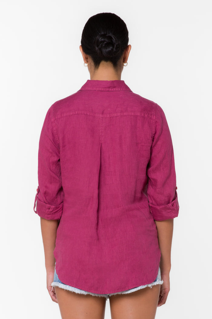 Elisa Burgundy Shirt
