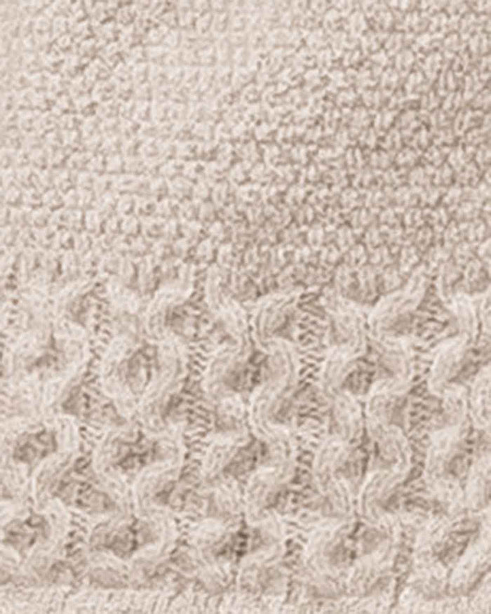 Ellen Edge To Edge Lambswool Ladies Waistcoat - Natural - Image 3 - The Classic Boutique