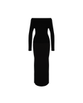 EMMA KNIT LONG SLEEVE DRESS BLACK
