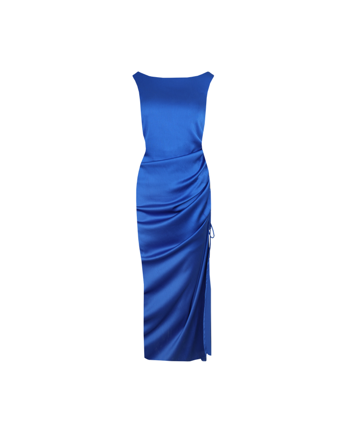 ERCOLINI MAXI DRESS BLUE
