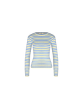 ESME LONG SLEEVE BLUE BUTTER STRIPE