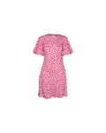 ESME TIE MINI DRESS PINK SCATTER HEARTS