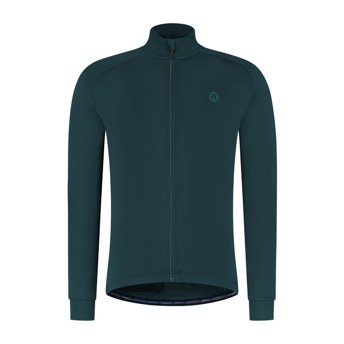 Rogelli Essential II fietsshirt heren blauw lange mouw voorkant.
