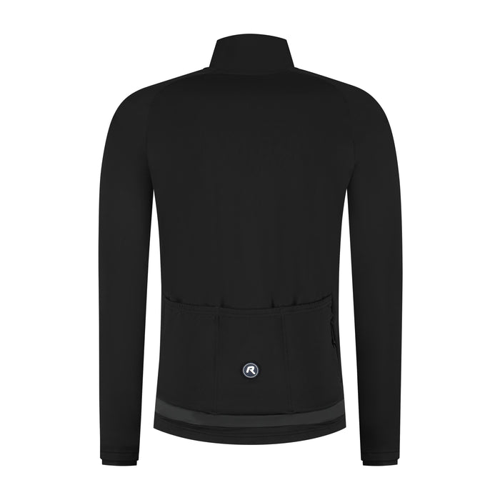 Rogelli Essential II fietsjack heren zwart achterkant.