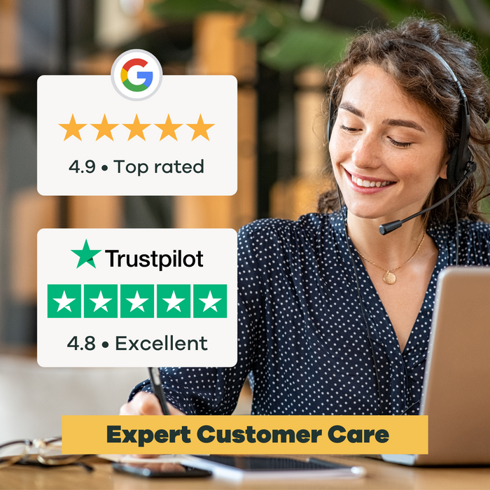 Top rated, expert customer service.