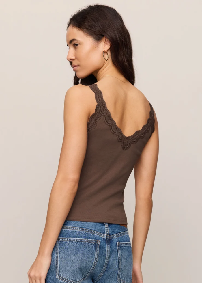 Eve Lace Tank - Cocoa Latte