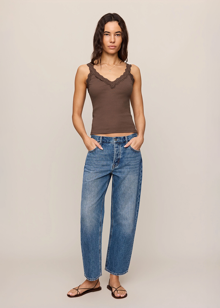 Eve Lace Tank - Cocoa Latte