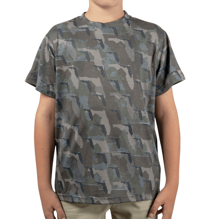 Everyday Outdoors Florida Camo - Kids Short Sleeve Shirt