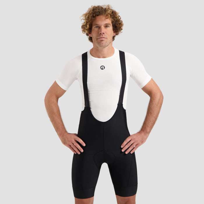 Rogelli Explore korte fietsbroek heren zwart gedragen voorkant.