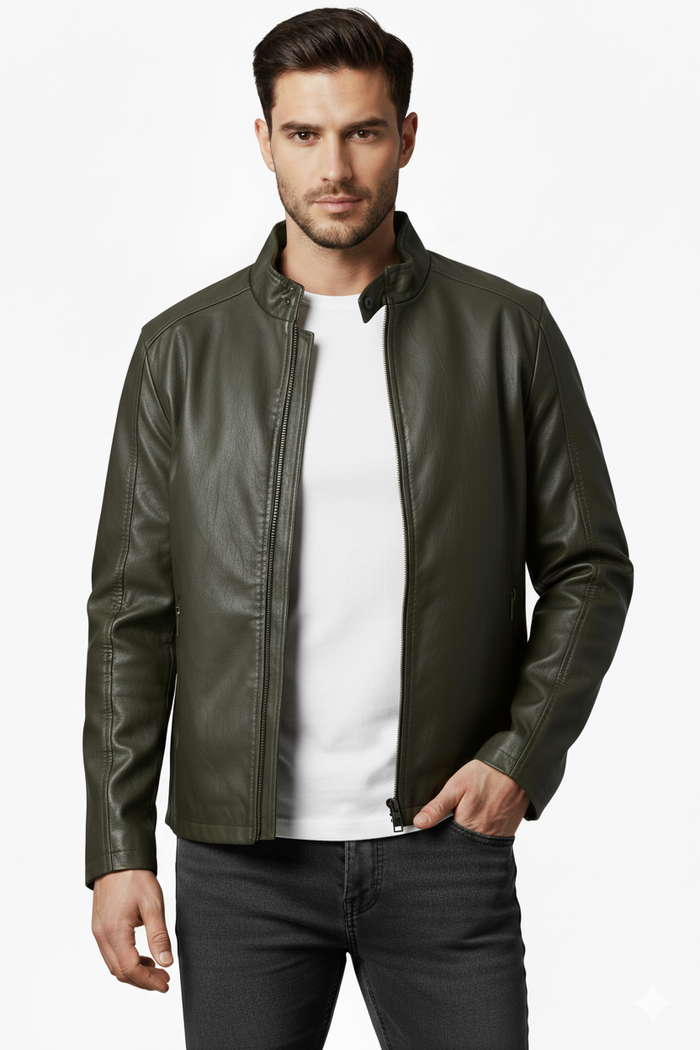 Faux Leather Jacket