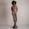 Finch Women's Leggings - Merino Wool & Silk - Warm Driftwood