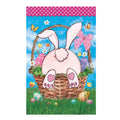 Flag Basket Bunny Applique