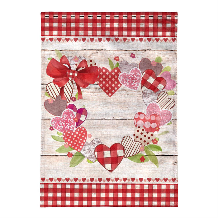 gingham heart flag